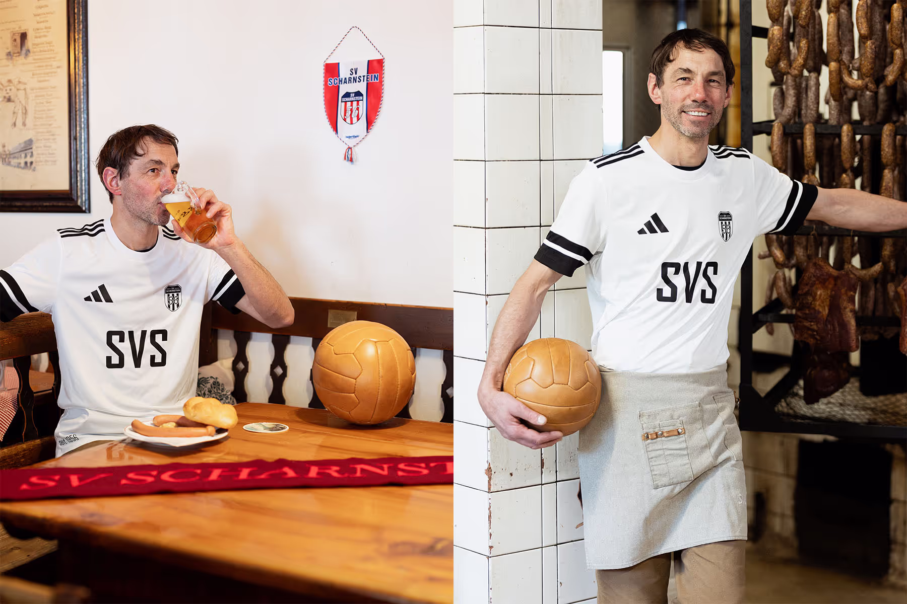 Junge Fußballspieler jubeln nach einem Tor