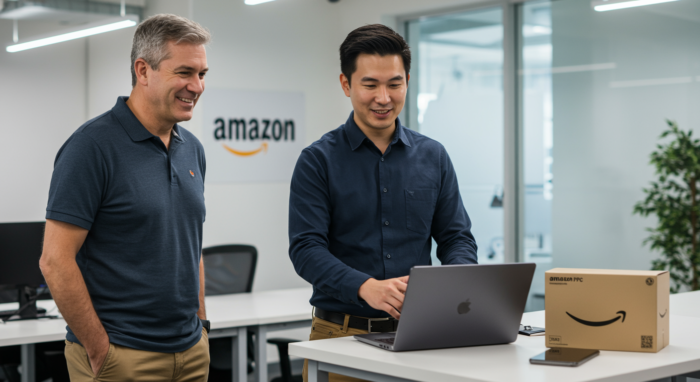 Free Amazon PPC Audit with Amazon PPC Consultant Free Amazon PPC audit promotion showing how an Amazon PPC consultant helps sellers recover wasted ad spend and boost profits.