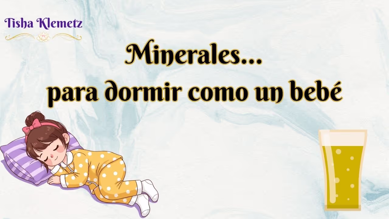 Minerales para dormir como un bebé