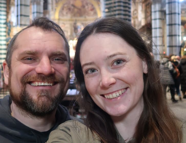 Konrad and Caro in a Church in Sienna