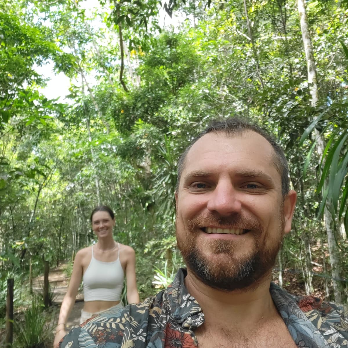 Konrad and Caro near Byron Bay Australia Konrad and Caro near Byron Bay Australia