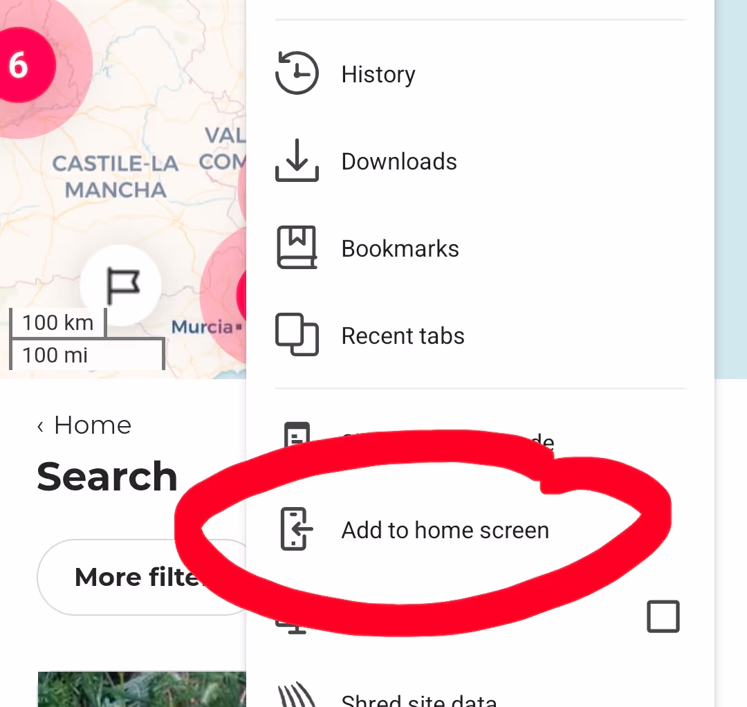 Add to home screen button to make a shortcut for mobile friendly house sitting websites Add to home screen button to make a shortcut for mobile friendly house sitting websites