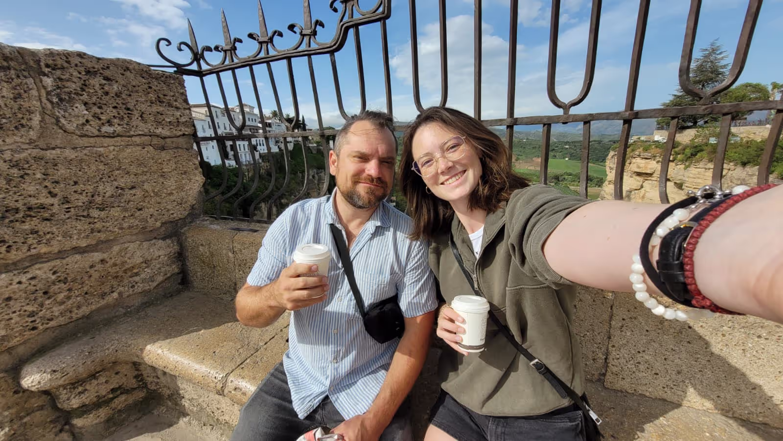 Konrad and Caro in Ronda Spain Konrad and Caro in Ronda Spain