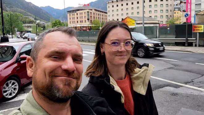 Konrad and Caro in Andorra Konrad and Caro in Andorra
