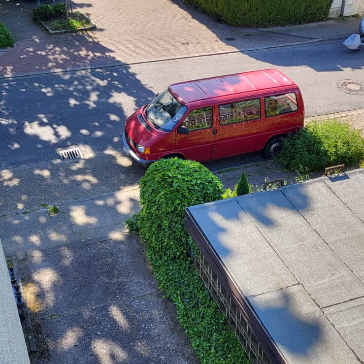 Our Campervan on the street outside our home in Bochum Our Campervan on the street outside our home in Bochum