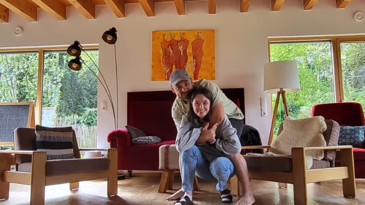 Konrad and Caro during their Berlin House sit Konrad and Caro during their Berlin House sit