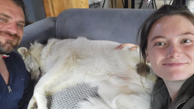Konrad and Caro during our house sit in leysin