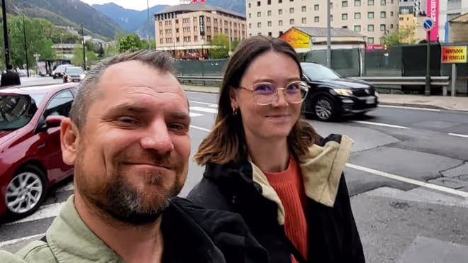 Konrad and Caro in Andorra Konrad and Caro in Andorra