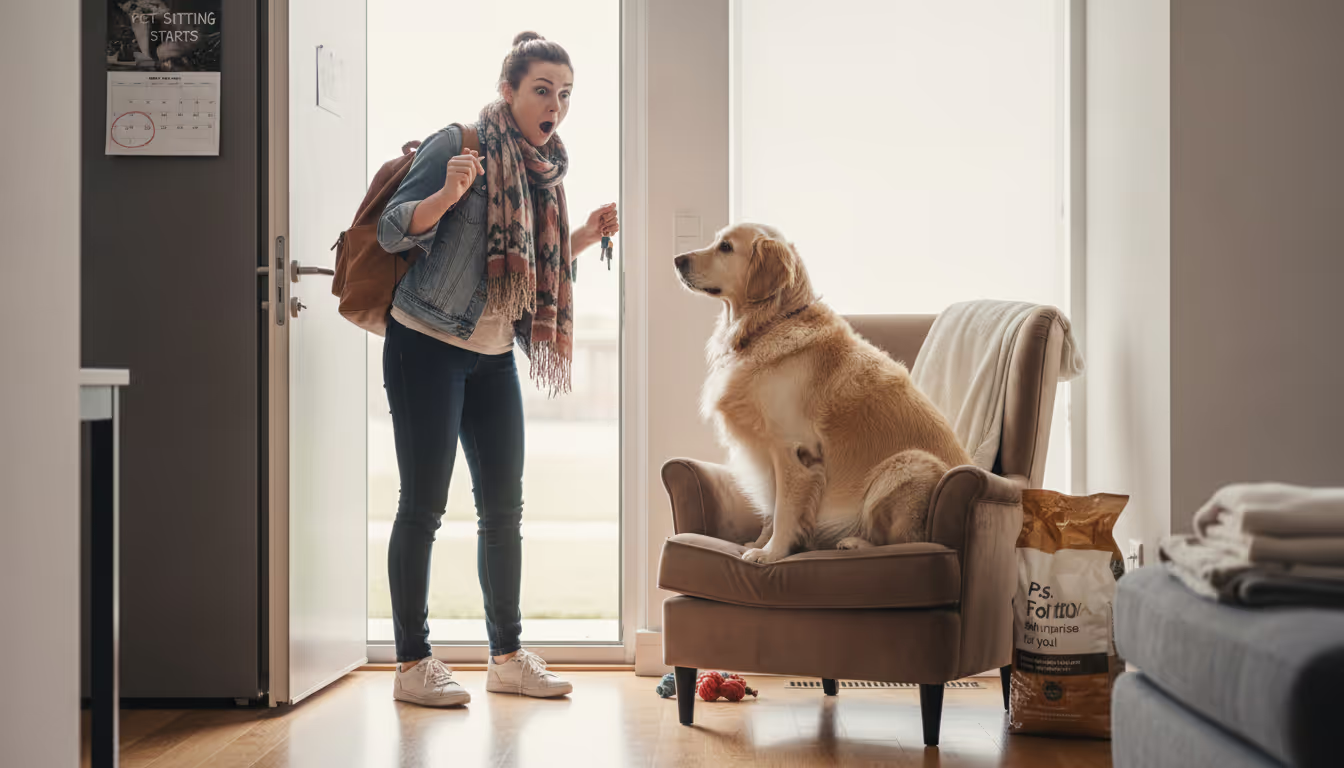 Arriving to a Pregnant Dog or Cat at a House Sit