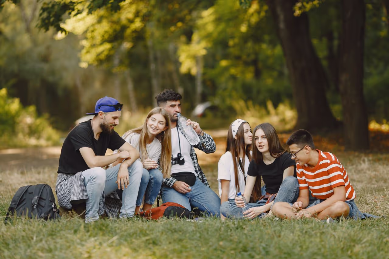a group of young adults