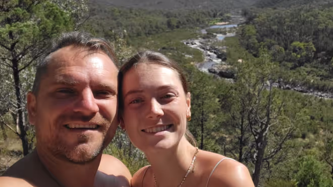 Konrad and Caro in Australia