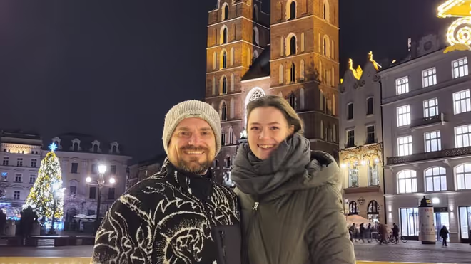 Konrad and Caro in Krakow Konrad and Caro in Krakow