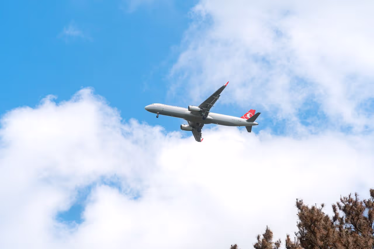 A plane flying A plane flying