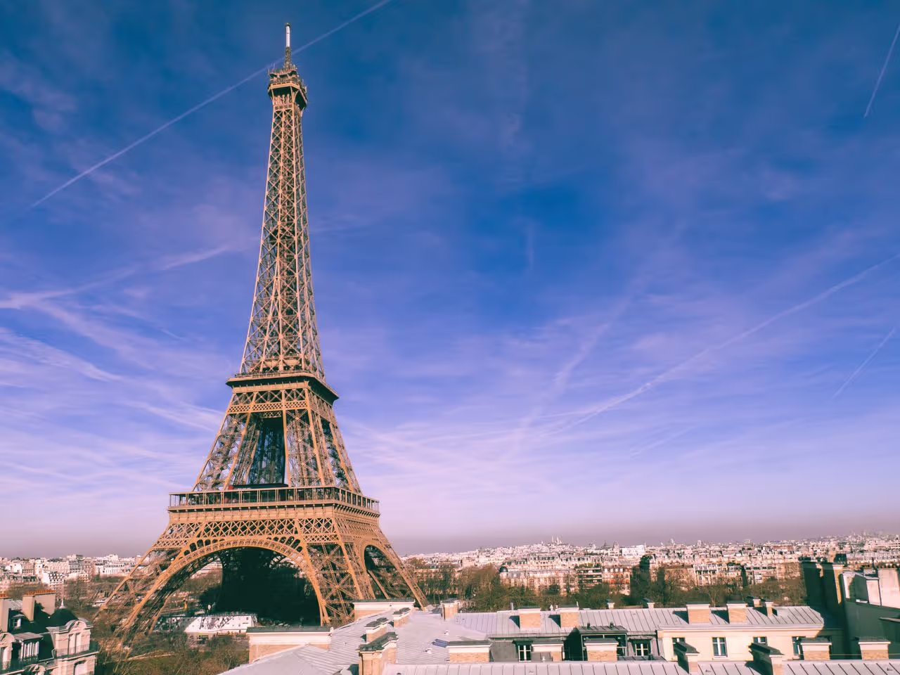 The Eiffel tower in France The Eiffel tower in France