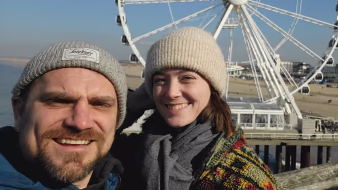 Konrad and Caro in Netherlands
