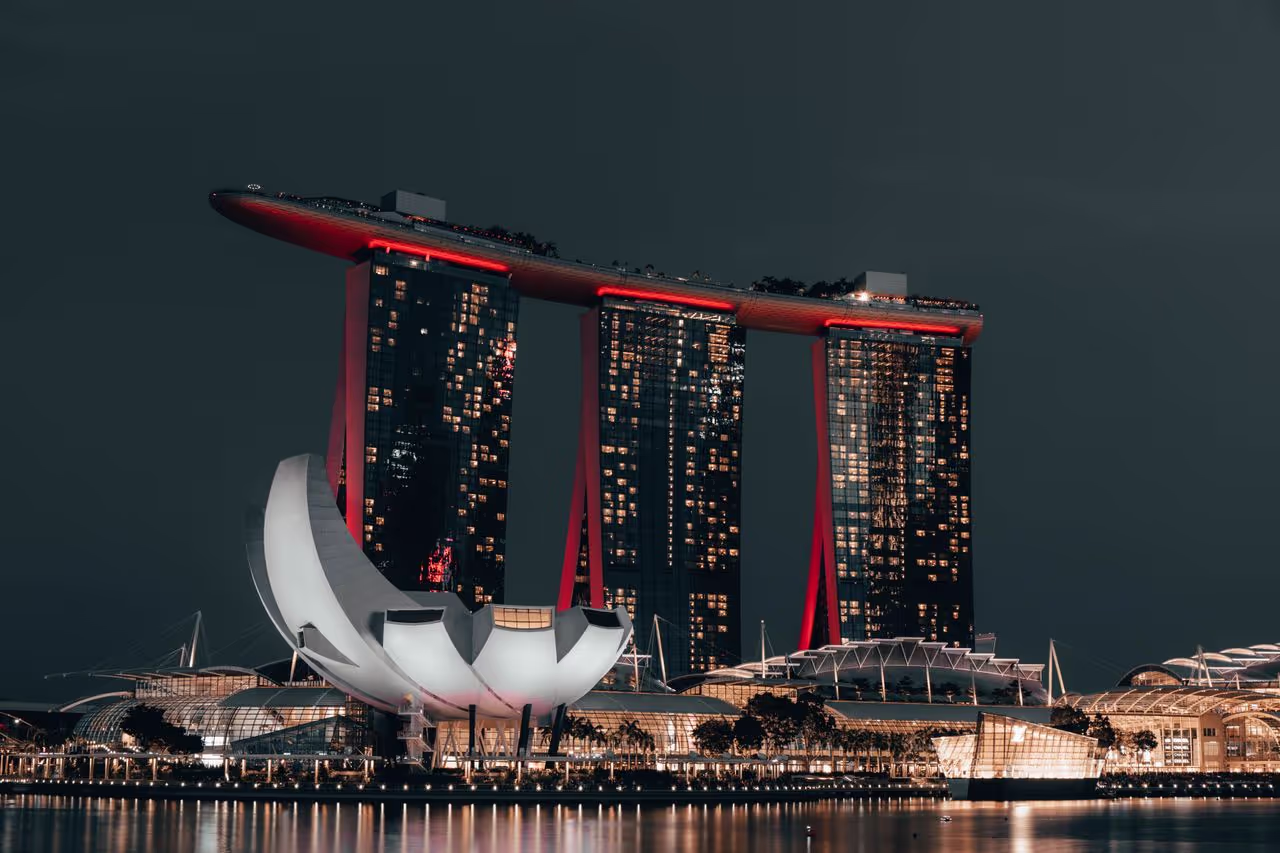 Singapore at night Singapore at night