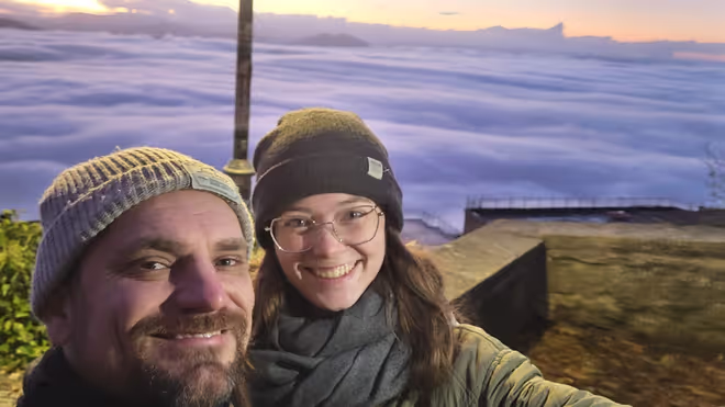 Konrad and Caro in San Marino