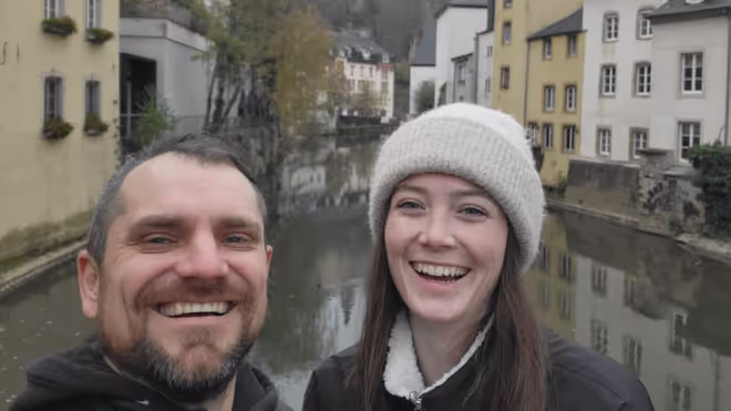 Konrad and Caro in Luxembourg 