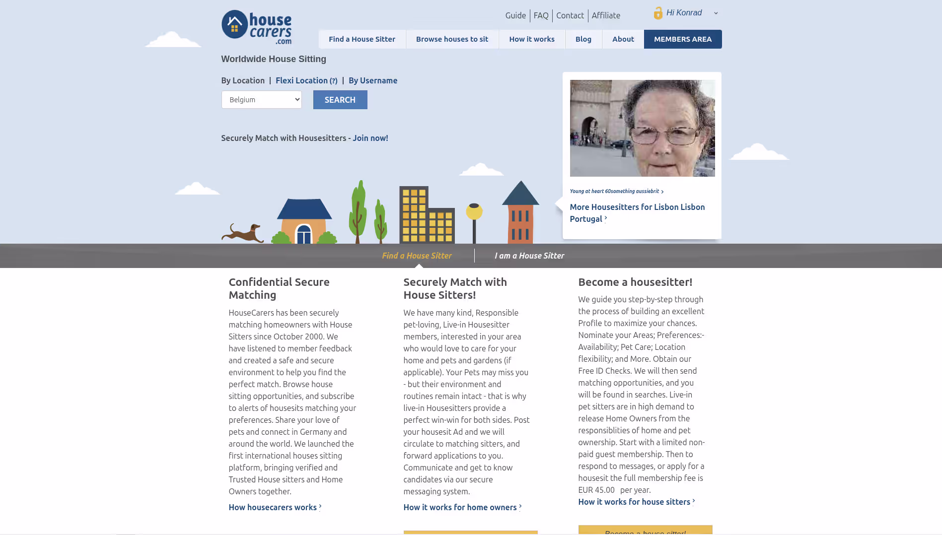 HouseCarers Home Page