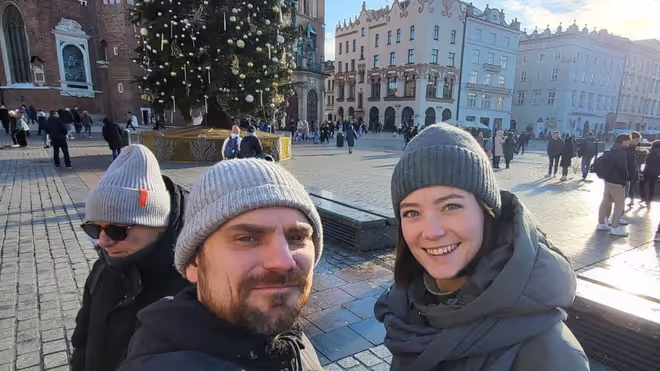 Konrad and Caro in Krakow Konrad and Caro in Krakow
