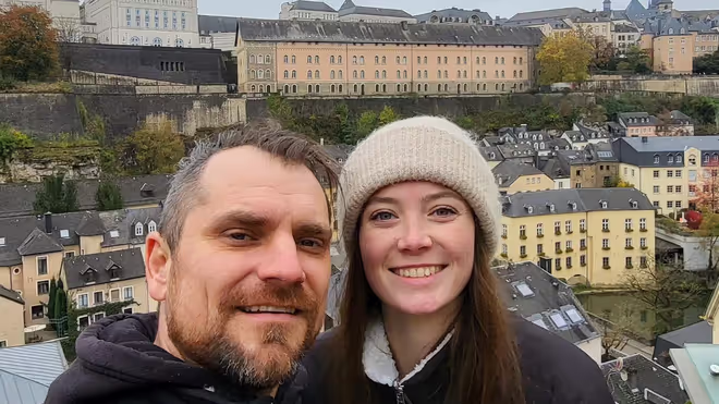 Konrad and Caro in Luxembourg