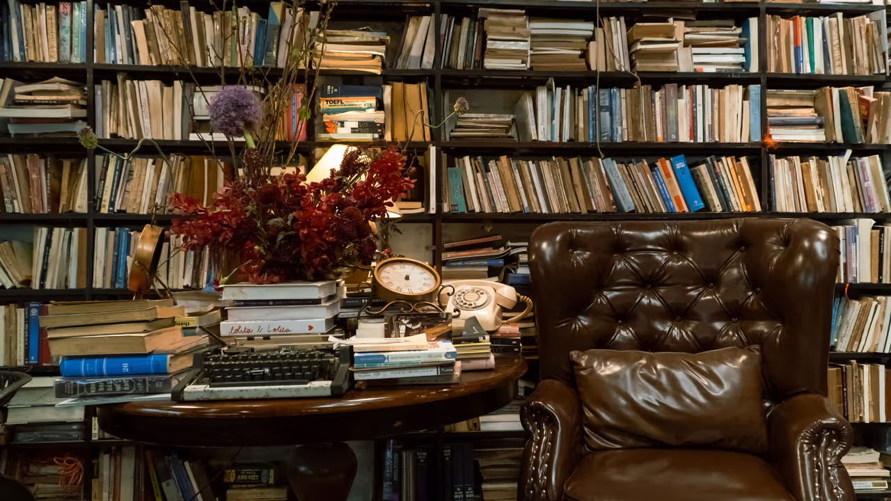 a Home library a Home library