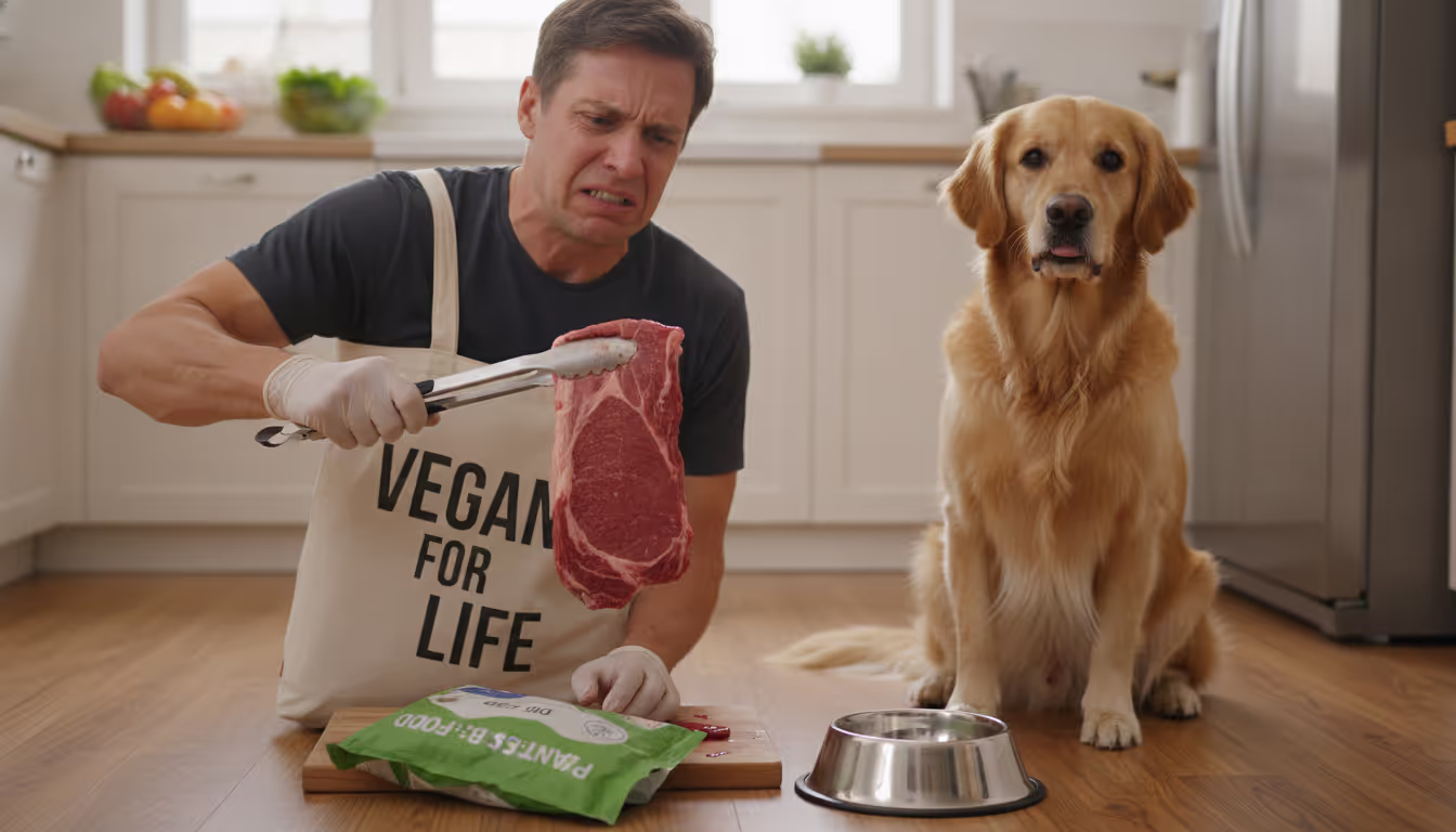 Can a Vegan House Sitter Accept a Raw Meat Feeding Sit?