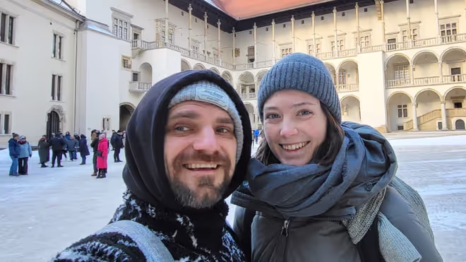 Konrad and Caro in Krakow Konrad and Caro in Krakow