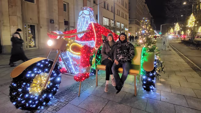 Konrad and Caro in Warsaw for Christmas Konrad and Caro in Warsaw for Christmas
