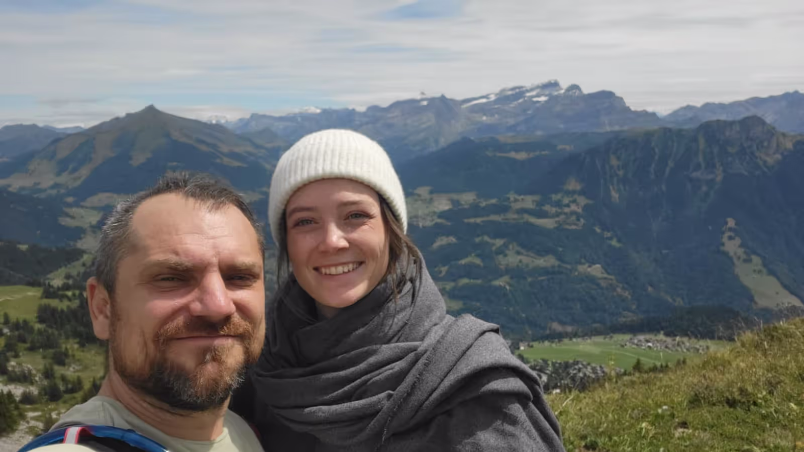 Konrad and Caro in Leysin Konrad and Caro in Leysin