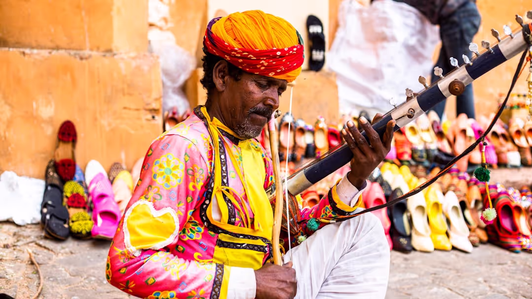 Classical Indian singer practicing thumbnail