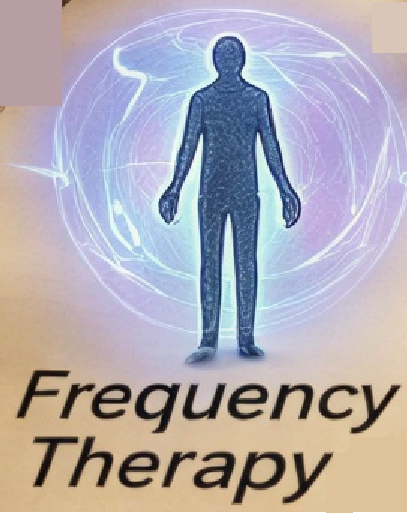 Image representing a frequency field around a human shape. 